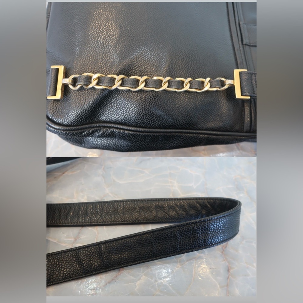 Authentic CHANEL black caviar leather backpack - Picture 8 of 16